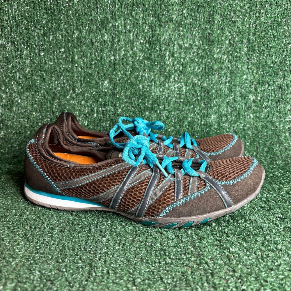 Rocket Dog Mesh Lace Up Sporty Gorpcore Athletic Sneakers Brown Blue Womens 10M